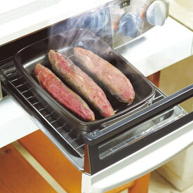 レビュー記入でクーポン配布 キッチンツール 鍋 調理器具 炊飯 ふた 魚焼き トーセラム セラミックス マルチロースター　魚焼きグリルで焼き芋！ WW1674