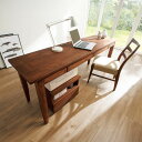 【最大8000円OFFクーポン 11月11日1：59迄】 北欧カントリー風 ウッドデスクシリーズ デスク 幅180奥行50cm パソコン PC ワーク 袖机 机 588340