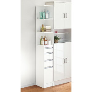 \最大8000円オフクーポン 10月27日9時59分迄/ 取り出しやすい2面オープンすき間収納庫 奥行29.5cm・幅20cm 洗面所収納 隙間収納 トイレ 洗面所 ランドリー収納 526626