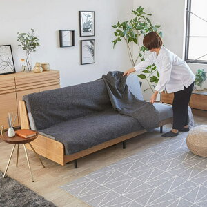 \LINE友だち登録で500円オフクーポン/ Paxon/パクソン ソファベッド 幅199cm専用カバー 人掛けソファーカバー ソファーカバー H70891