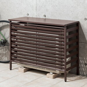 \LINE友だち登録で500円オフクーポン/ ボンデ鋼板逆ルーバー室外機カバー 1段用 エアコン室外機カバー H808H8