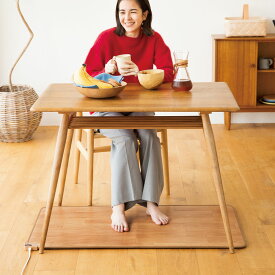 【最大7000円OFFクーポン 11月16日迄】 ≪約60×110cm≫ ホットテーブルマット 木目柄 暖房器具 ヒーター 季節家電 生活家電 616025