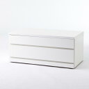 【クーポン5月16日1：59迄】 クローゼットチェスト（隠しキャスター付き） 幅90cm・2段 押入れ クローゼット収納 衣類収納 H95609 ＼LINE友だち登録でクーポン／