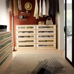 \最大8000円オフクーポン 10月27日9時59分迄/ ブティックのような モダン桐クローゼットチェスト 幅75cm・5段 押入れ クローゼット収納 衣類収納 532045