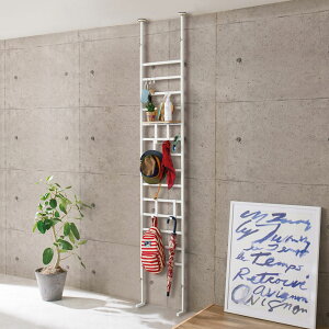 \最大8000円オフクーポン 10月27日9時59分迄/ ブルックリン風 突っ張りブティックハンガー 幅45cm 玄関周り雑貨 下駄箱 玄関収納 590309