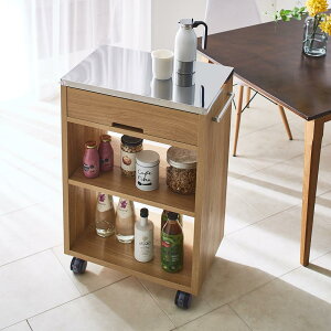 \最大8000円オフクーポン 10月27日9時59分迄/ Mighty/マイティ ステントップワゴン キッチンワゴン 高さ72cm 引き出し付き キッチンストッカー 隙間収納 キッチン収納 BS1305