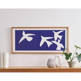 5/15限定[20%OFFクーポン] アートフレーム 壁掛け アート 絵画 カレンダー マチスのアート　青い鳥 780355