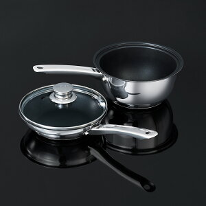 \LINE友だち登録で200円オフクーポン/ MEYER/マイヤー 123パン 特別レシピ付き フライパン セット 深型 鍋 IH対応 ガス対応 焦げ付きにくい オーブン対応 こびりつきにくい コンパクト 無水調