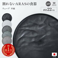 【クーポン10％OFF 5/16迄】 【楽天1位】 ARAS ウェーブ 中皿22cm 割れないお皿 1枚 エイラス 割れない皿…