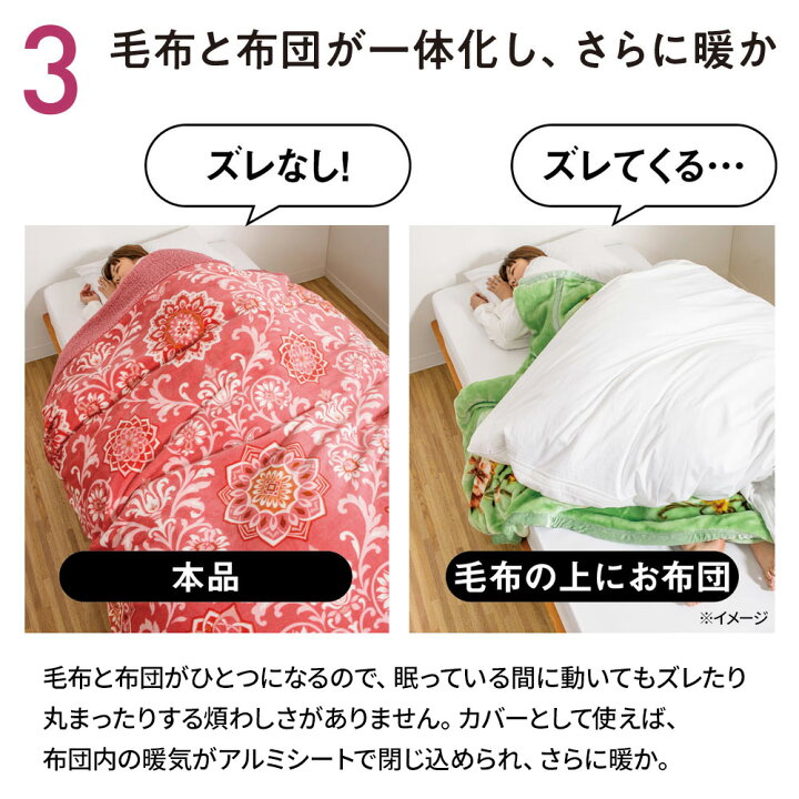 楽天市場】【クーポン7月11日迄】 西川の毛布仕立て布団カバー ダブル 