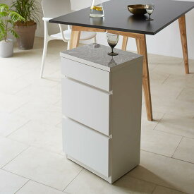 【クーポン最大5千円OFF 2/19 20時から4h限定】 Granite/グラニト キャスター付き間仕切りワゴン 幅40奥行30高さ72cm 引き出しタイプ キッチン 収納カート キッチン収納 H91914 ＼LINE友だち登録でクーポン／