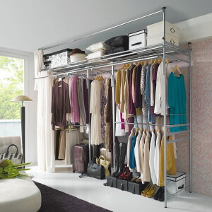 ���s79cm �㉺�J�[�e���t���˂�������n���K�[���b�N �n�C�^�C�v�E�y���C�h�z��260-340cm�Ή� �N���[�[�b�g�n���K�[ �J�o�[ �ߗގ��[ 632104