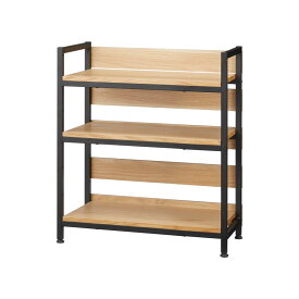 【クーポン最大5千円OFF 2/19 20時から4h限定】 オーク棚板ディスプレイシェルフ 幅61cm高さ70cm キッチンカウンター下収納 キッチン収納 629201 ＼LINE友だち登録でクーポン／