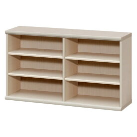 棚位置が全て選べるオープン本棚 幅116.5cm高さ60cm 本棚 ブックシェルフ 書棚 ラック シェルフ 627605