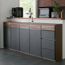 【クーポン最大5千円OFF 2/19 20時から4h限定】 Alus Style/アルススタイル カウンター下収納庫 4枚扉 幅160cm高さ84.5cm キッチンカウンター下収納 キッチン収納 H90108 ＼LINE友だち登録でクーポン／