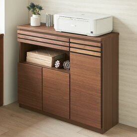 【クーポン最大5千円OFF 1/24 20時から4h限定】 Remonte/ルモンテ 格子薄型ルーター収納 幅90cm キャビネット リビングボード リビング収納 H93512 ＼LINE友だち登録でクーポン／