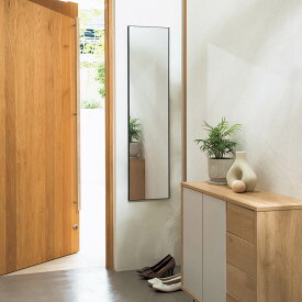 耐震グッズ 防災用品 防犯用品 スタイリスト小山田早織×ディノス「割れない軽量フィルムミラー」コラボモデル　姿見30×120cm 522102