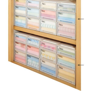 Fits フィッツ収納ケース 押し入れタイプ 奥行74cm 幅44cm 高さ23cm 2個組 収納ボックス 小物収納 フリーボックス 545806