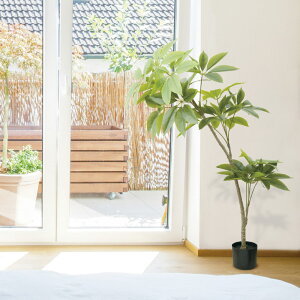 フェイクグリーン パキラ 140cm 大型(人工観葉植物/組み立て式/CT触媒) フェイク インテリアグリーン 人工観葉植物 造花 KR0501