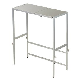 【クーポン最大5千円OFF 2/19 20時から4h限定】 幅と高さが伸縮できるステンレス作業台 幅46-75cm 奥行30cm レンジ台 キッチンラック キッチン収納 630411 ＼LINE友だち登録でクーポン／