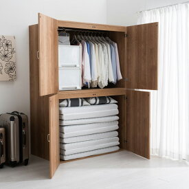 【国産】手軽に押し入れが作れる布団タンス 幅120cm ワードローブ クローゼット 衣類収納 589516 ＼LINE友だち登録でクーポン／