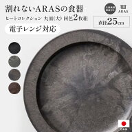 【クーポン10％OFF 9/11 1：59迄】 ≪大≫ ARAS ヒートコレクション丸皿 電子レンジ使用可能の割れないお…