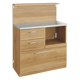 【クーポン最大5千円OFF 1/24 20時から4h限定】 手元が隠せる間仕切りカウンター 幅90cm キッチンカウンター キッチン収納 629508 ＼LINE友だち登録でクーポン／