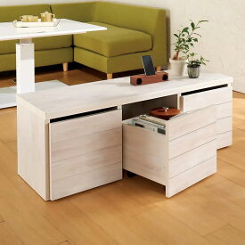 【クーポン配布 楽天スーパーSALE中】 収納ワゴン付きリビングベンチ 3連 幅120cm奥行40cm高さ44cm 収納ボックス 小物収納 フリーボックス 588116