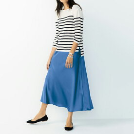 楽天市場 サテンフレアスカートの通販