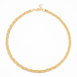 entiere/アンティエーレ SV 編込 オメガネックレス シルバー製 ジュエリー アクセサリー J79803