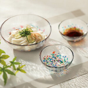 〈津軽びいどろ〉ねぶたそうめんセット 深皿 食器 カトラリー グラス LX0011