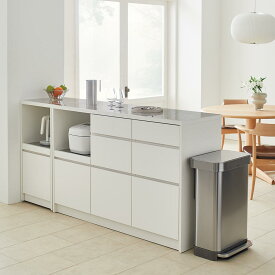 【クーポン最大5千円OFF 1/24 20時から4h限定】 Granite/グラニト アイランド間仕切りキッチンカウンター幅140cm 家電収納付き キッチンカウンター キッチン収納 H91921 ＼LINE友だち登録でクーポン／