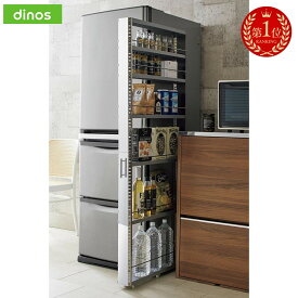 【楽天1位】 ［幅10奥行60.5高さ159cm］ ステンレス製キッチンすき間収納ワゴン 日本製 キッチンストッカー 隙間収納 キッチン収納 H82236