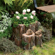 【クーポン10％OFF 5/16迄】 切り株のプランター プランター 植木鉢 鉢カバー G00507 ＼LINE友だち登録で…