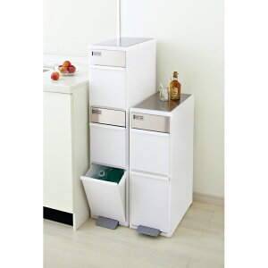 ステンレス天板 分別スウィングステーション(ダストボックス) 3段 キッチン 分別 ダストボックス 542011