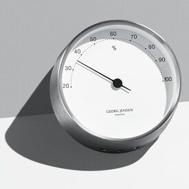 【クーポン最大5千円OFF 1/24 20時から4h限定】 Georg Jensen/ジョージ ジェンセン ヘニング コッペル ハイグロメーター（湿度計） 掛け時計 置き時計 照明器具 ライト 時計 KR1064 ＼LINE友だち登録でクーポン／