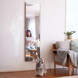 【クーポン配布 楽天スーパーSALE中】 ≪高さ130cm≫ 幅42-50cm 割れない軽量フィルムミラー 細枠 【サイズオーダー】 耐震グッズ 防災用品 防犯用品 611726