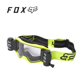 FOX RACING フォックスレーシング ビュー ストレイ ロールオフ ゴーグル ブラック/イエロー VUE STRAY ROLL OFF GOGGLES Black/Yellow