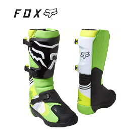 FOX RACING フォックスレーシング コンプ ブーツ グリーン/イエロー COMP BOOT Green/Yellow