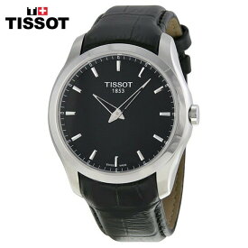 TISSOT ティソ クチュリエ ブラック ダイヤル ブラック レザー メンズ アナログ／デジタル 腕時計 Couturier Black Dial Black Leather Men's Analog-Digital Watch