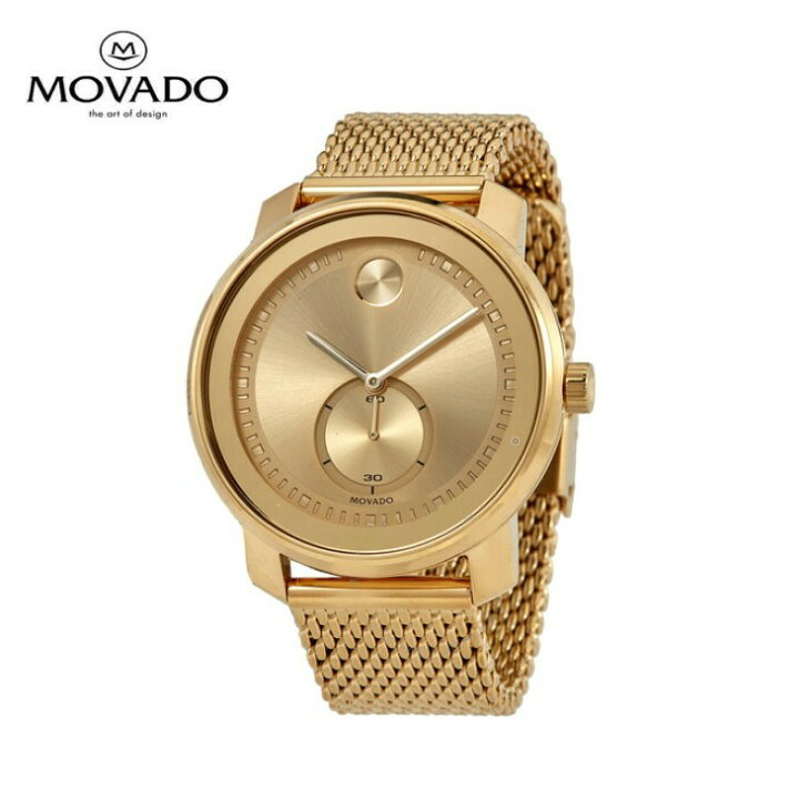 楽天市場】MOVADO モバード ボールド クォーツ ゴールド ダイヤル  