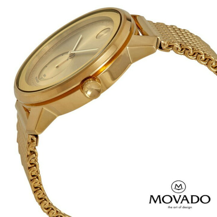 楽天市場】MOVADO モバード ボールド クォーツ ゴールド ダイヤル  