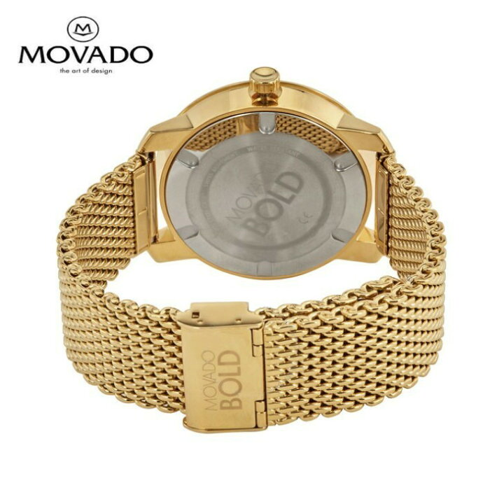 楽天市場】MOVADO モバード ボールド クォーツ ゴールド ダイヤル  