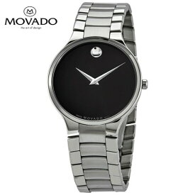 MOVADO モバード セリオ クォーツ ブラック ダイヤル メンズ 腕時計 Serio Quartz Black Dial Men's Watch