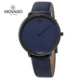 MOVADO モバード モダン 47 ウルトラスリム クォーツ ブルーミュージアム ダイヤル レディースウォッチModern 47 Ultra Slim Quartz Blue Museum Dial Ladies Watch