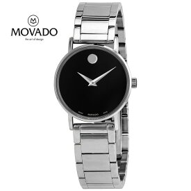 MOVADO モバードクオーツ ブラック ミュージアム ダイヤル ユニセックス ウォッチQuartz Black Museum Dial Unisex Watch