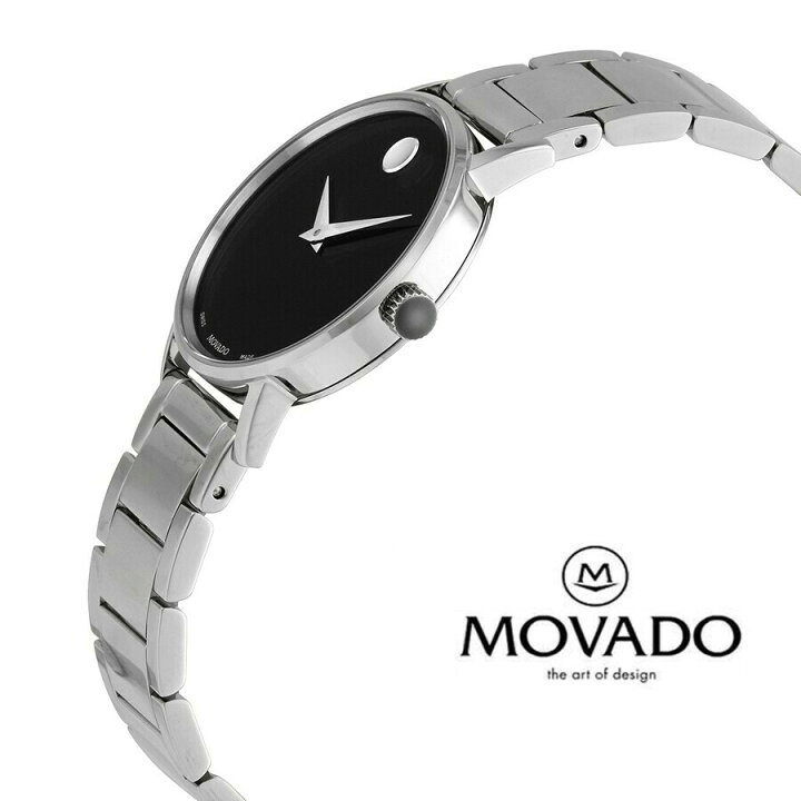 楽天市場】MOVADO モバードクオーツ ブラック ミュージアム ダイヤル 