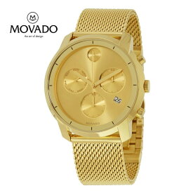 MOVADO モバード ボールドクロノグラフ ゴールドダイヤル メンズウォッチBold Chronograph Gold Dial Men's Watch