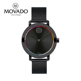 MOVADO モバード ボールド エボリューション クオーツ ブラックダイヤル レディースウォッチBOLD Evolution Quartz Black Dial Ladies Watch