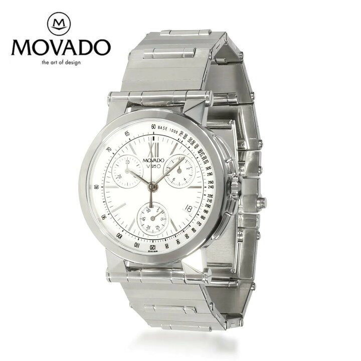 楽天市場】MOVADO モバード ヴィジオ クロノグラフ クォーツ ホワイト 